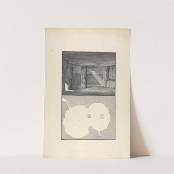 View and Plan of the Grotto of St. Jerome at Lydda (Lod) by Giovanni Battista Borra