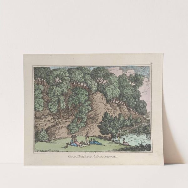 View at Blisland near Bodmin, Cornwall (1822) by Thomas Rowlandson