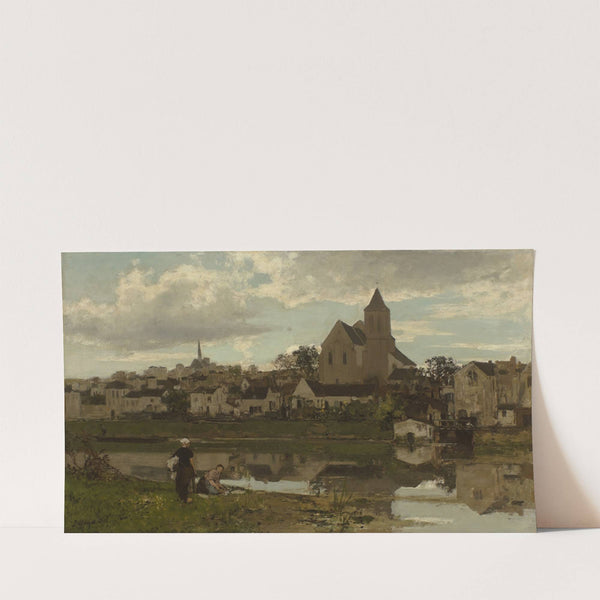 View at Montigny-sur-Loing (1870) by Jacob Maris
