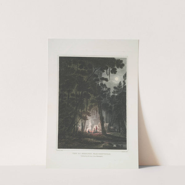 View by moonlight, near Fayetteville by Joshua Shaw