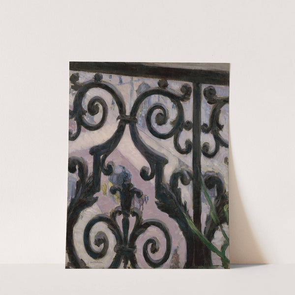 View from a balcony by Gustave Caillebotte