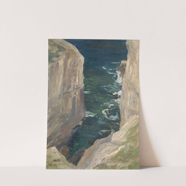 View from a Rocky Coast on the Sea by Ernst Schiess