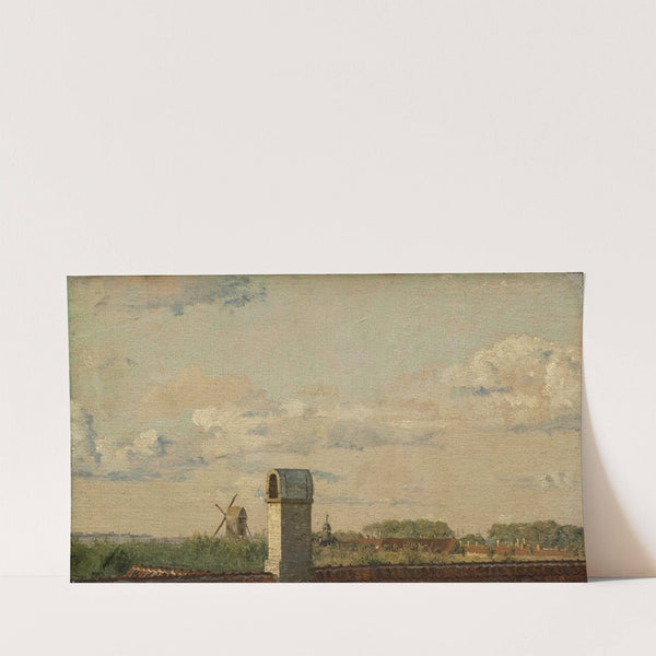 View from a Window in Toldbodvej Looking Towards the Citadel in Copenhagen by Christen Købke