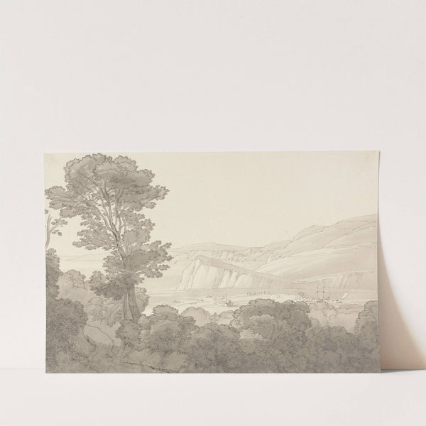 View from a Wood, Overlooking the River and Hills at Teignmouth, Devon by John White Abbott