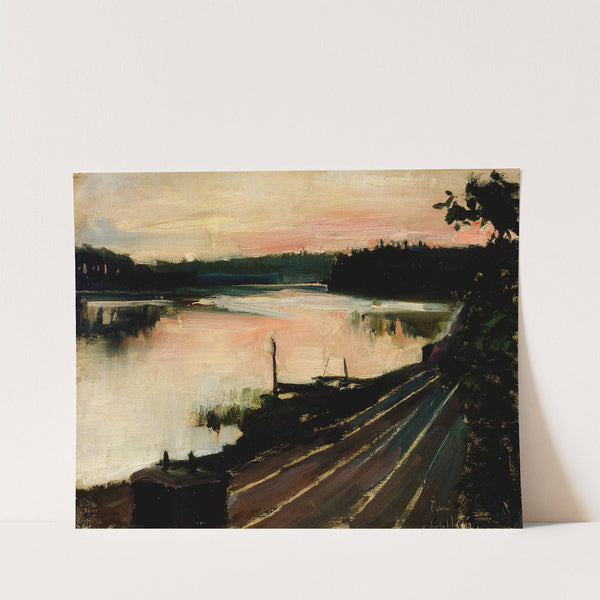 View from Eläintarha at Sunset (1886) by Akseli Gallen-Kallela