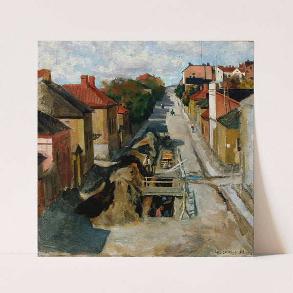 View from Fredrikinkatu (1883) by Akseli Gallen-Kallela