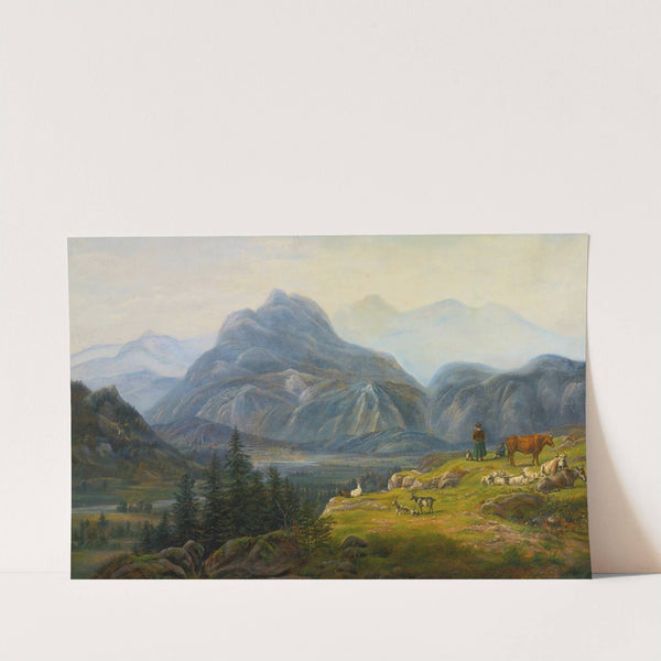 View From Giesbach At The Lake Of Brinzer With Interlaken And The Jura Mountains by Jens Peter Møller