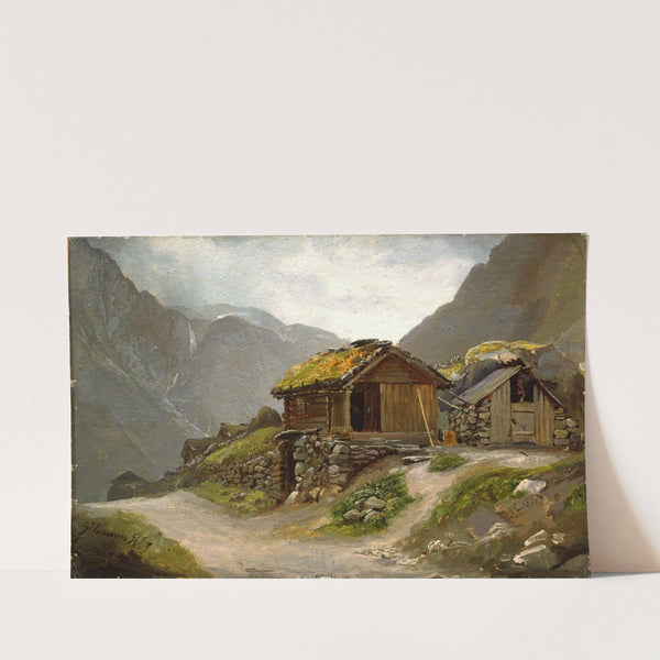 View from Gudvangen (1843) by Adolph Tidemand