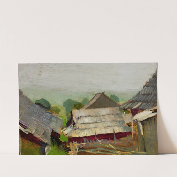 View from Istebna III. Farmyard (1906) by Konrad Krzyżanowski
