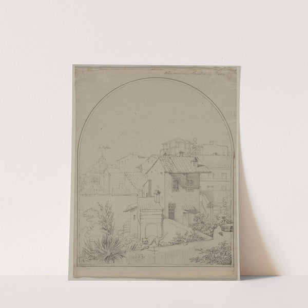 View from My Window in Rome (c. 1819) by Carl Ludwig Tischbein