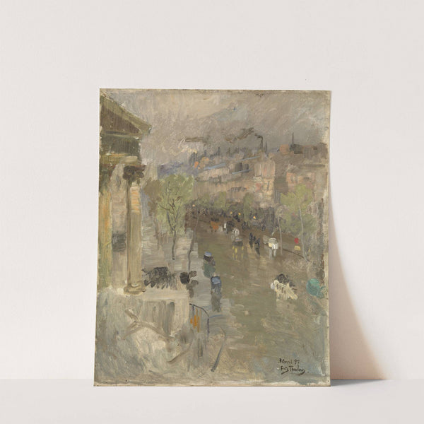 View from Paris near the Madeleine Church by Frits Thaulow