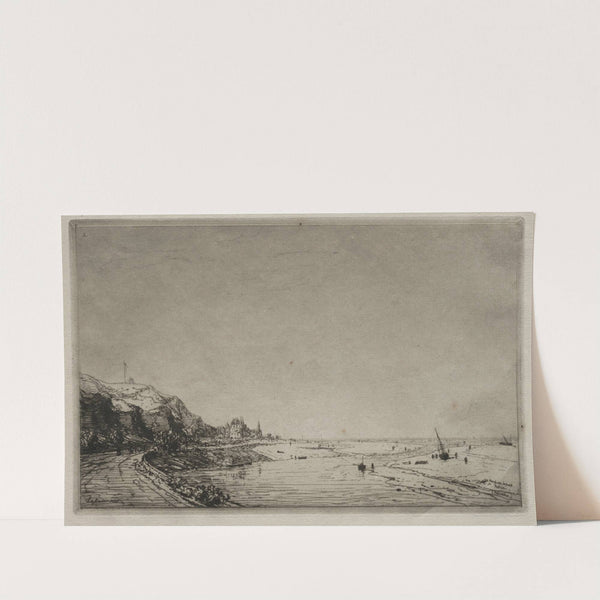 View from Port du Dives (Calvados) (1869) by Maxime Lalanne