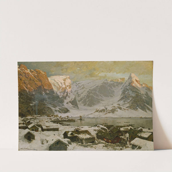 View from Reine in Lofoten by Otto Sinding