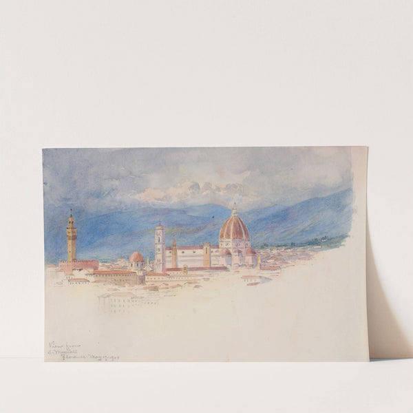 View from S. Miniato, Florence by George Elbert Burr