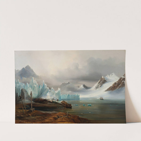 View from Spitzbergen by Auguste Étienne François Mayer