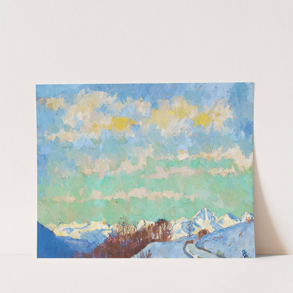 View From Stampa Towards Italy by Giovanni Giacometti