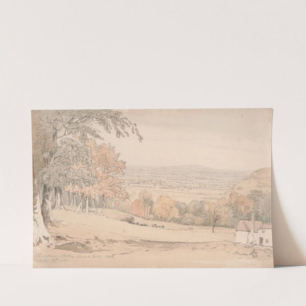 View from Stokenchurch Hill, Buckinghamshire by William Alfred Delamotte