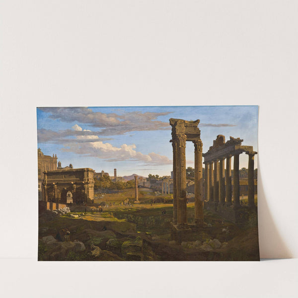View From The Capitol, Looking Towards The Forum Romanum by Johann Heinrich Schilbach