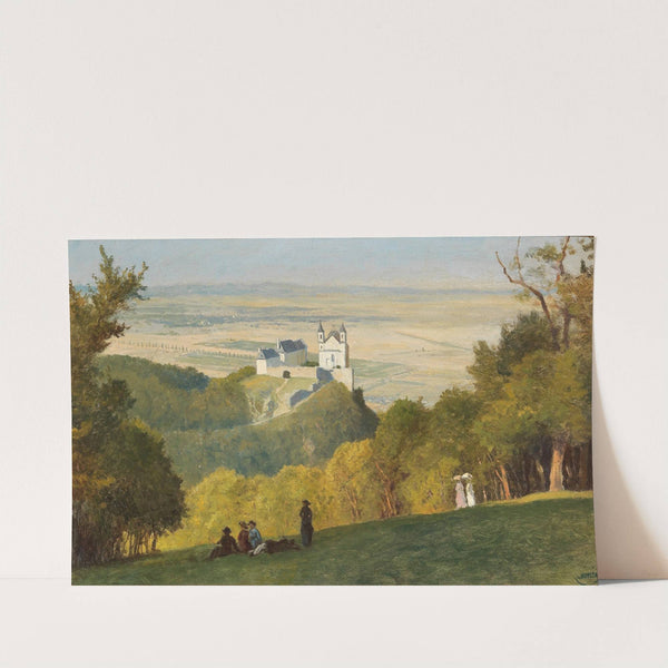 View from the Kahlenberg to the Leopoldsberg by Leopold Munsch