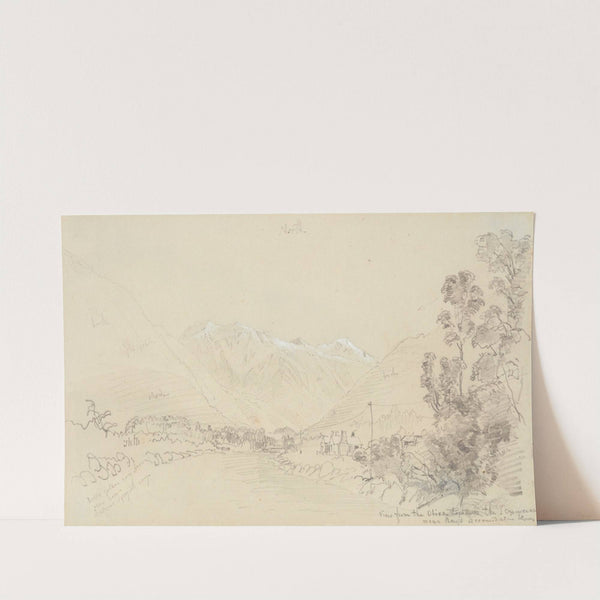 View from the Otira towards Teremakau (1866) by Nicholas Chevalier