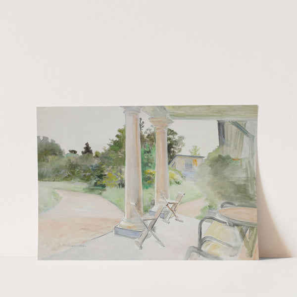 View from the porch in Lusławice (1924) by Jacek Malczewski