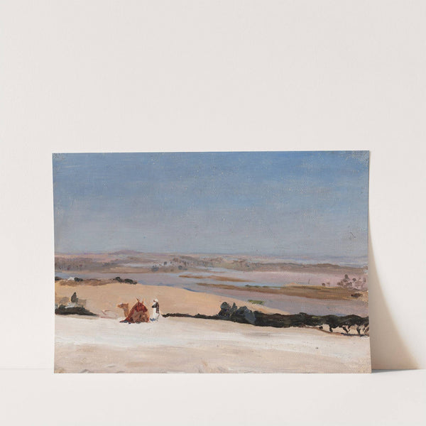 View from the pyramid. From the journey to Egypt (1903) by Jan Ciągliński