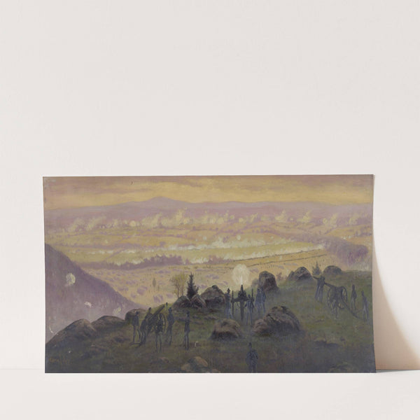 View from the summit of Little Round Top at 7;30 P.M. July 3rd, 1863 (1865-1895) by Edwin Forbes