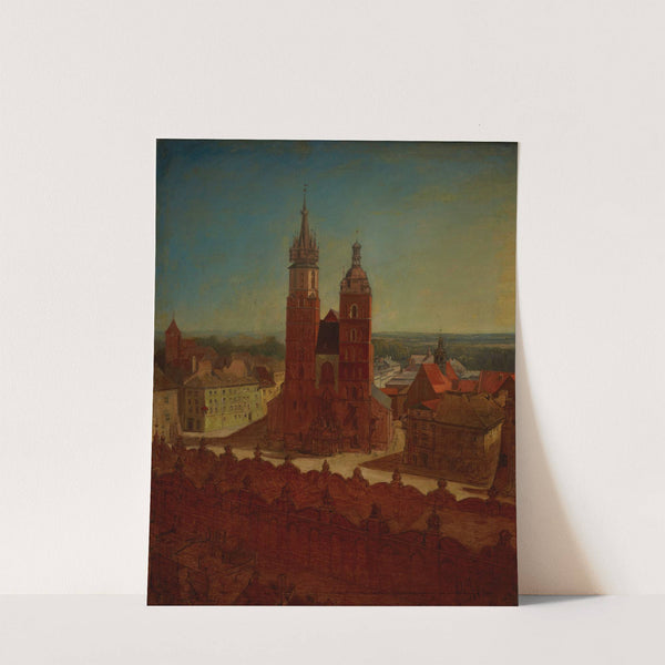 View from the town hall tower by Jan Matejko