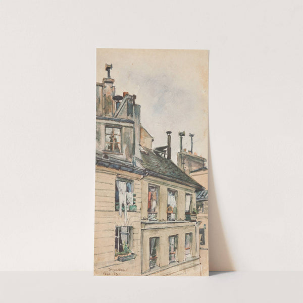 View from the window of Józef Mehoffer and Stanisław Wyspiański’s studio in Paris (1891) by Józef Mehoffer