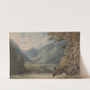 View in Borrowdale of Eagle Crag and Rosthwaite by Francis Towne
