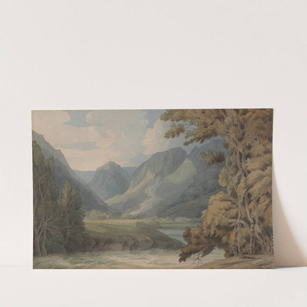 View in Borrowdale of Eagle Crag and Rosthwaite by Francis Towne