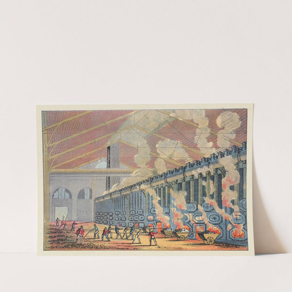 View in gas-works: drawing coke from the retorts by John Howard Appleton