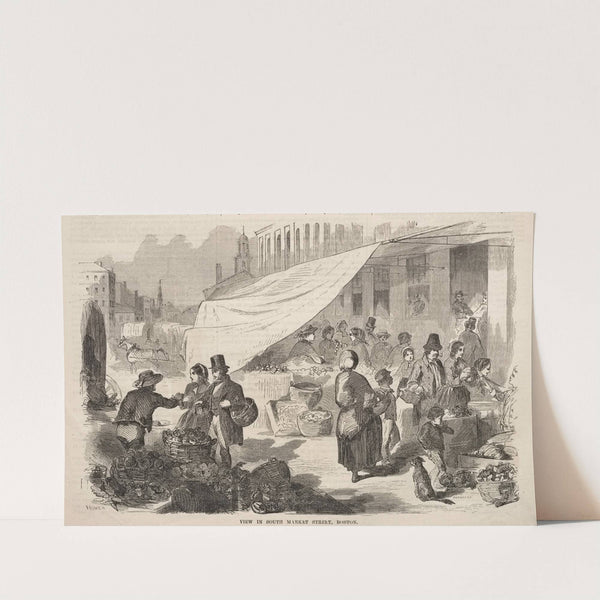 View in South Market Street, Boston (1857) by Winslow Homer