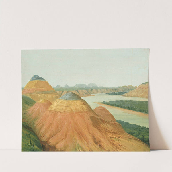 View In The Big Bend Of The Upper Missouri by George Catlin