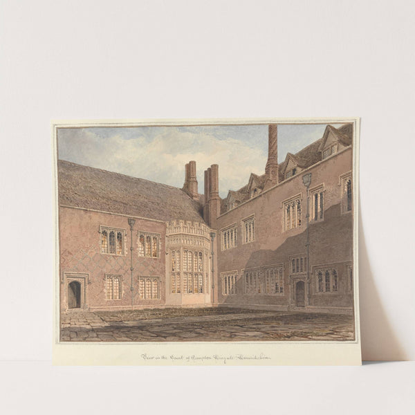 View in the Court of Compton Winyate, Warwickshire by John Buckler