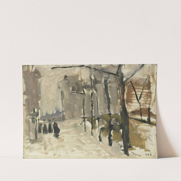 View in the Hague (c. 1880 - c. 1923) by George Hendrik Breitner