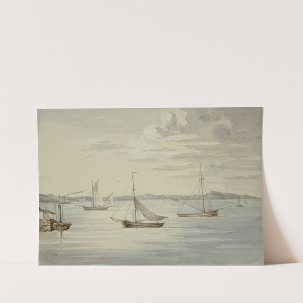 View Inchkeith and the Firth of Forth Islands from Granton by Elizabeth Murray