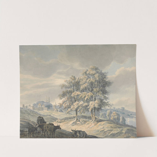 View looking towards St. Margaret’s, Rochester, Kent by John Cleveley the younger