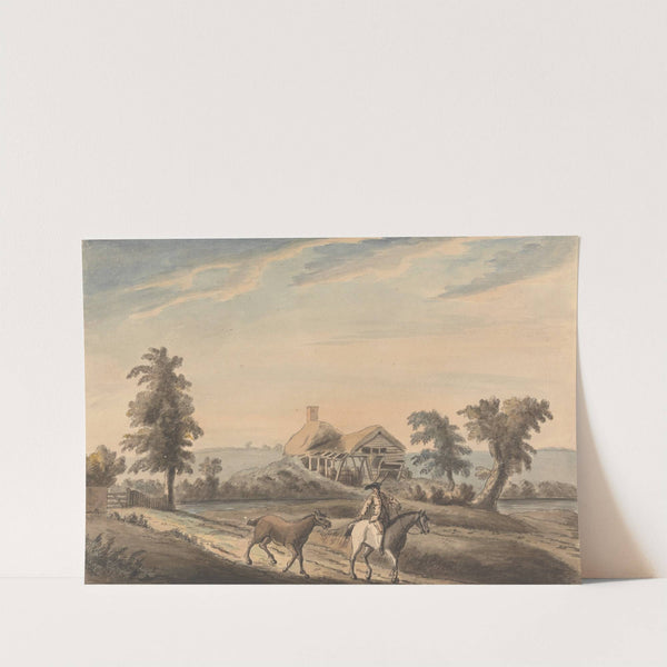 View near Arwington Hall, Suffolk (1767) by Capt. Francis Grose
