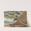 View near Auckland: Maori Warrior and Women by Lt. Gen. Charles Emilius Gold