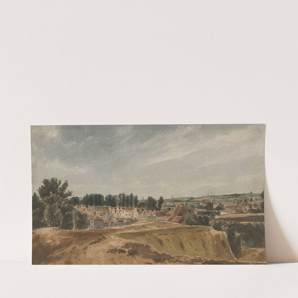 View near Bishopsgate Bridge with Cow Tower, looking towards Mousehold by John Thirtle