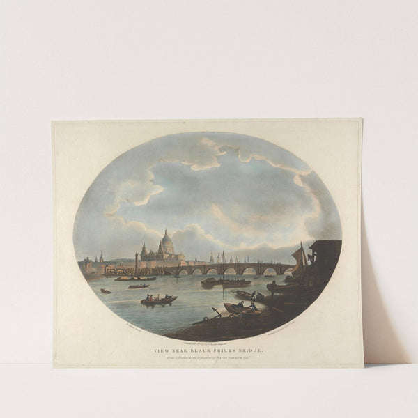 View near Black Friars Bridge (1777) by William Marlow