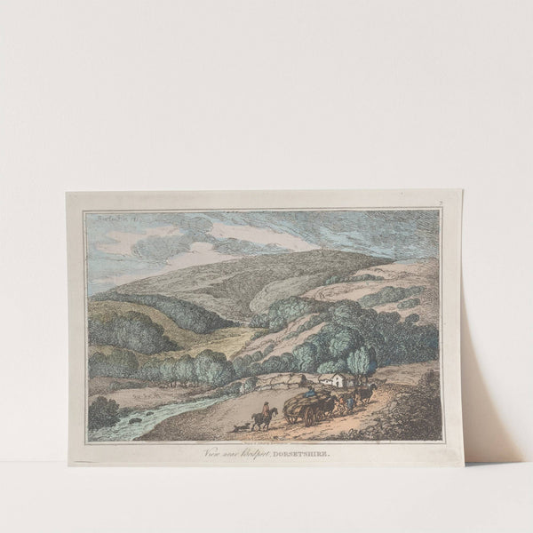 View near Bridport, Dorsetshire (1822) by Thomas Rowlandson