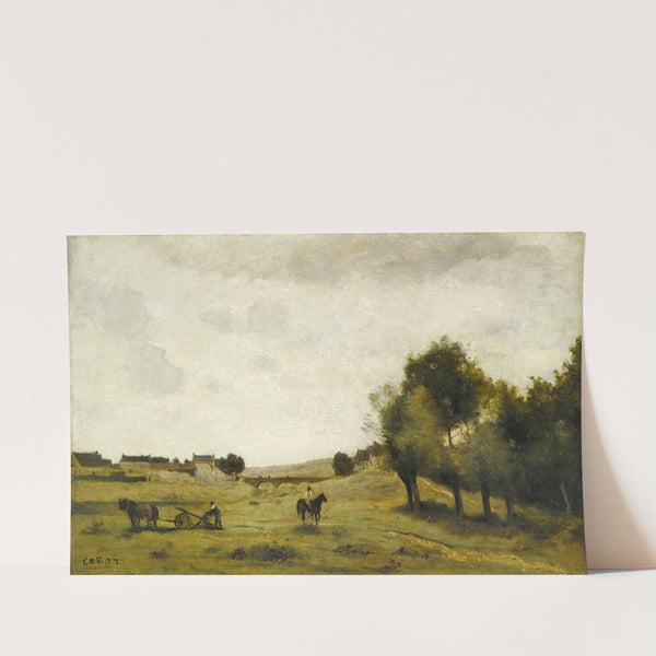 View near Epernon by Jean-Baptiste-Camille Corot