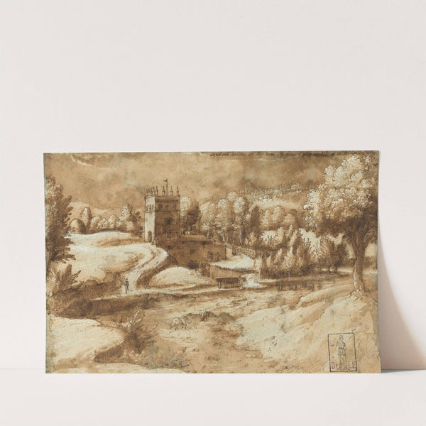 View near Rosora di Serra San Quirico by Gherardo Cibo