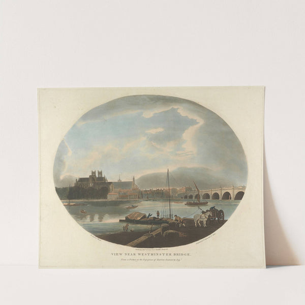 View near Westminster Bridge (1777) by William Marlow