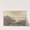 View of a Bay from a Hillside (Amalfi) (1884-1885) by Edward Lear