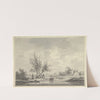View of a Bridge in the Dutch Countryside with Figures by Nicolaas Wicart