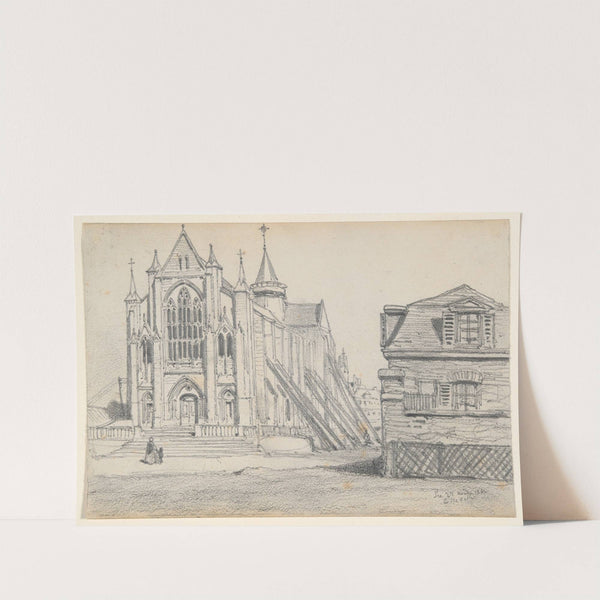 View of a Church by Émile Frédéric Nicolle
