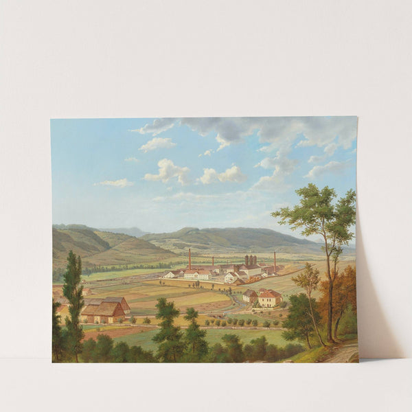 View of a Factory in Ústí nad Labem by Ernst Gustav Doerell